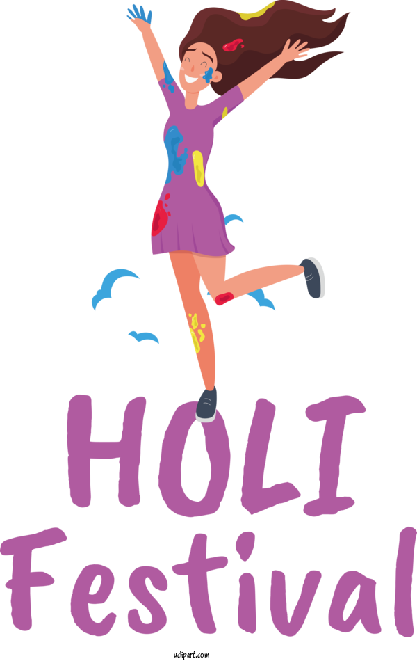 Free Holidays Human Shoe For Holi Clipart Transparent Background