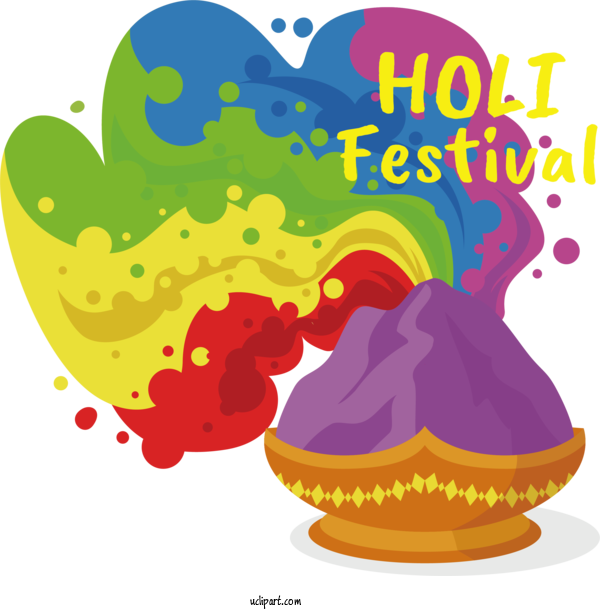Free Holidays Holi Drawing Rangwali Holi For Holi Clipart Transparent Background