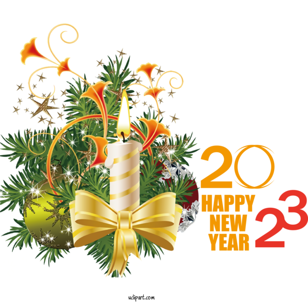 Free Holidays Month Design December For New Year 2023 Clipart Transparent Background