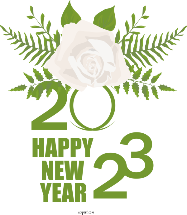 Free Holidays Floral Design  Leaf For New Year 2023 Clipart Transparent Background