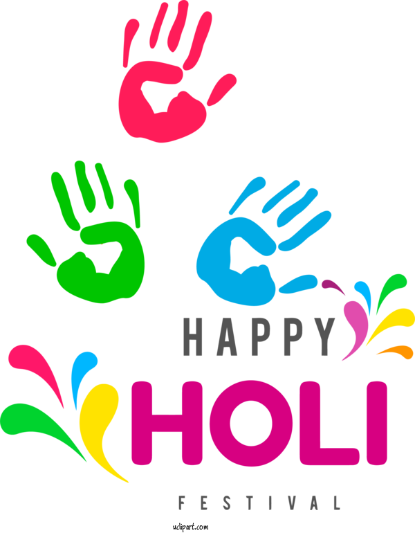 Free Holidays Holi Painting Drawing For Holi Clipart Transparent Background