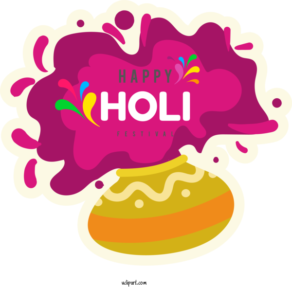 Free Holidays Drawing Paper Fruit For Holi Clipart Transparent Background