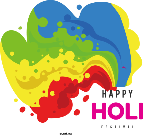 Free Holidays Holi Drawing Rangwali Holi For Holi Clipart Transparent Background