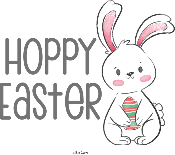 Free Holidays Hares Easter Bunny Whiskers For Easter Clipart Transparent Background