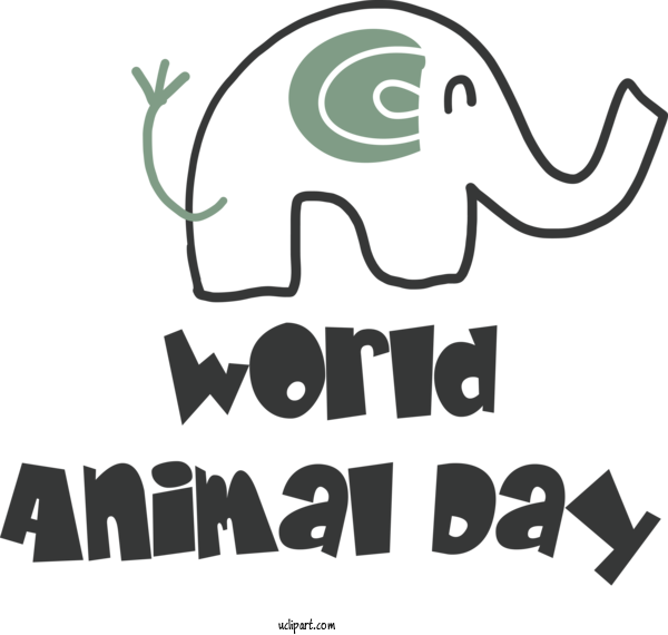 Free Holidays Elephants Elephant Human For World Animal Day Clipart Transparent Background