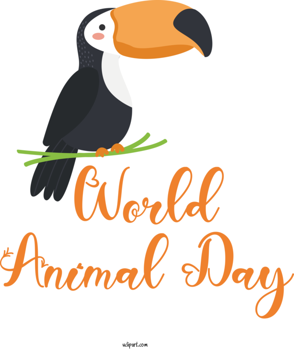 Free Holidays Birds Puffins Logo For World Animal Day Clipart Transparent Background