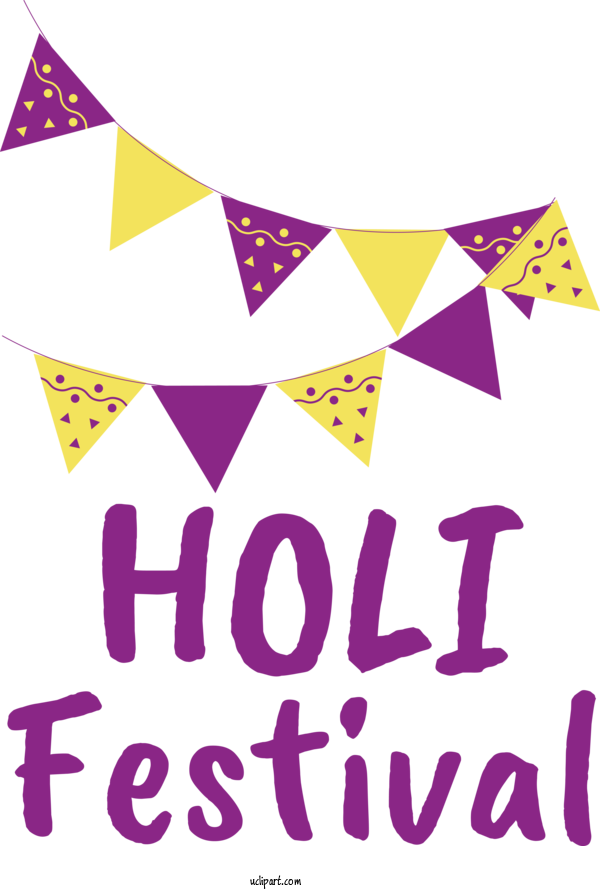Free Holidays Design Logo Line For Holi Clipart Transparent Background
