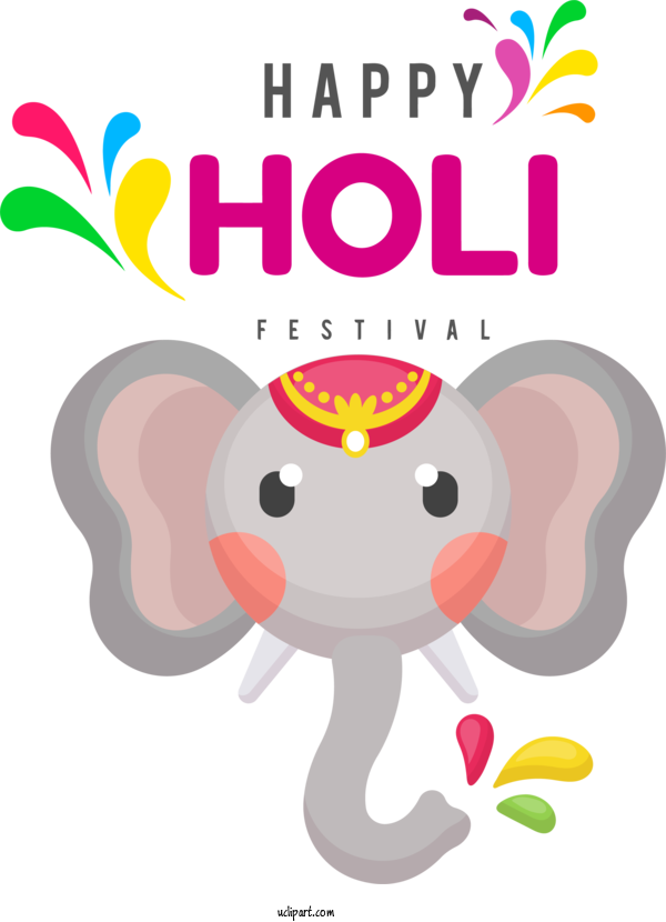 Free Holidays Holi Drawing Design For Holi Clipart Transparent Background
