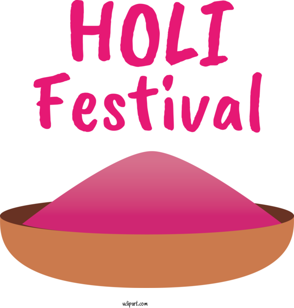 Free Holidays Logo Design Text For Holi Clipart Transparent Background