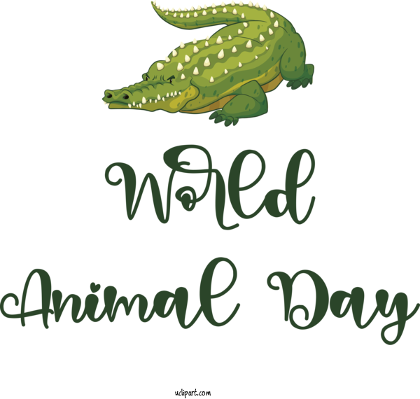 Free Holidays Leaf Logo Font For World Animal Day Clipart Transparent Background