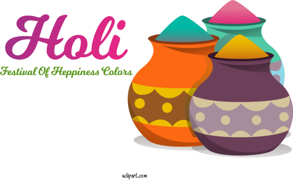 Free Holidays Holi Rangwali Holi Holiday For Holi Clipart Transparent Background