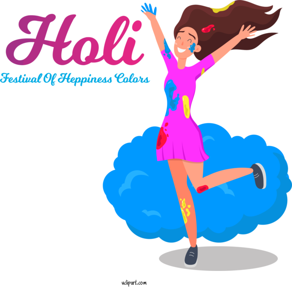 Free Holidays Holi Rangwali Holi Birthday For Holi Clipart Transparent Background