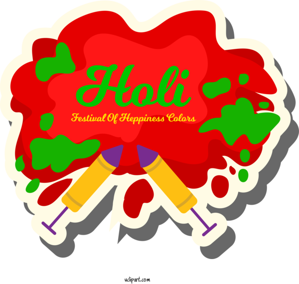 Free Holidays Logo Icon Design For Holi Clipart Transparent Background