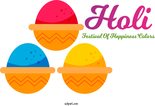 Free Holidays Logo Hat Line For Holi Clipart Transparent Background