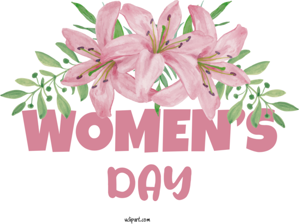 Free Holidays Flower Floral Design Cut Flowers For International Women's Day Clipart Transparent Background