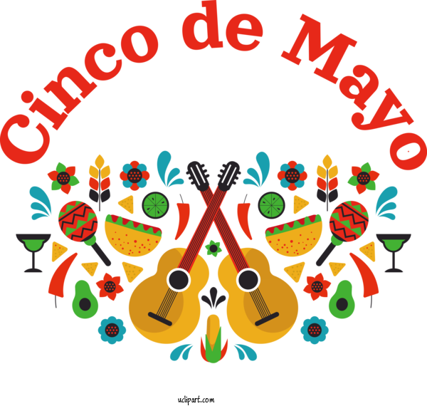 Free Holidays Drawing Design Stencil For Cinco De Mayo Clipart Transparent Background