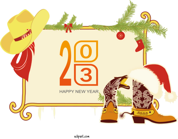 Free Holidays Christmas Cowboy Royalty Free For New Year 2023 Clipart Transparent Background