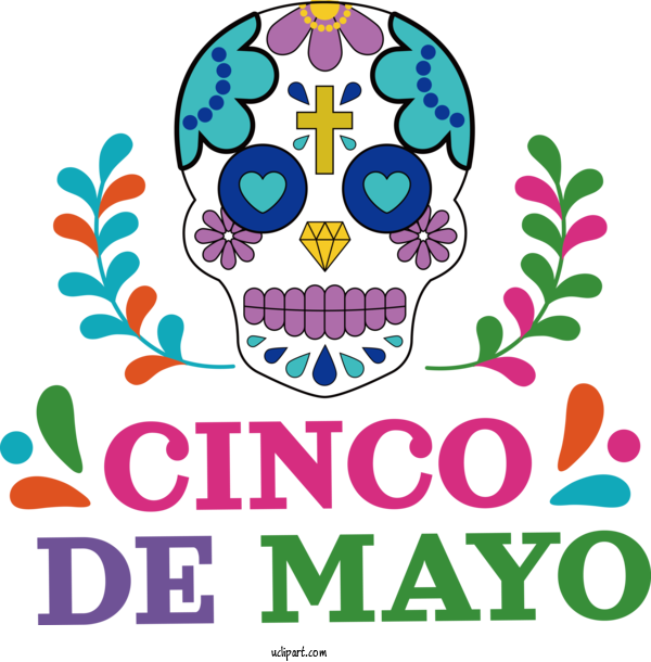 Free Holidays Logo Drawing Icon For Cinco De Mayo Clipart Transparent Background