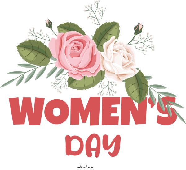 Free Holidays World Mother's Day Floral Design For International Women's Day Clipart Transparent Background