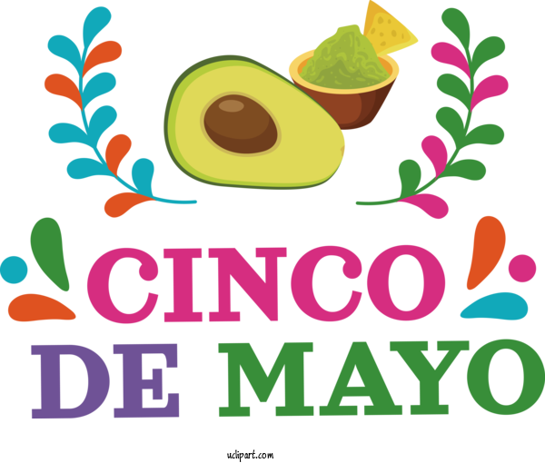 Free Holidays Superfood Logo Design For Cinco De Mayo Clipart Transparent Background