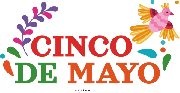 Free Holidays Floral Design Logo Design For Cinco De Mayo Clipart Transparent Background