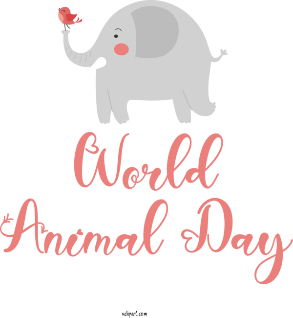 Free Holidays Logo Cartoon Character For World Animal Day Clipart Transparent Background