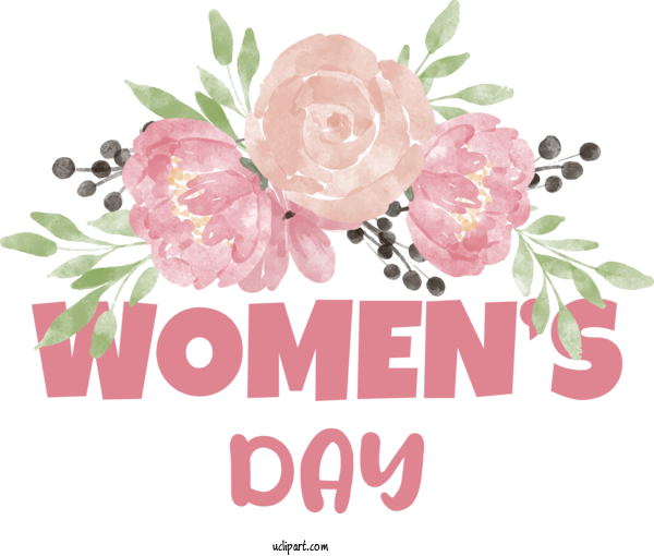 Free Holidays Peony Floral Design Flower For International Women's Day Clipart Transparent Background