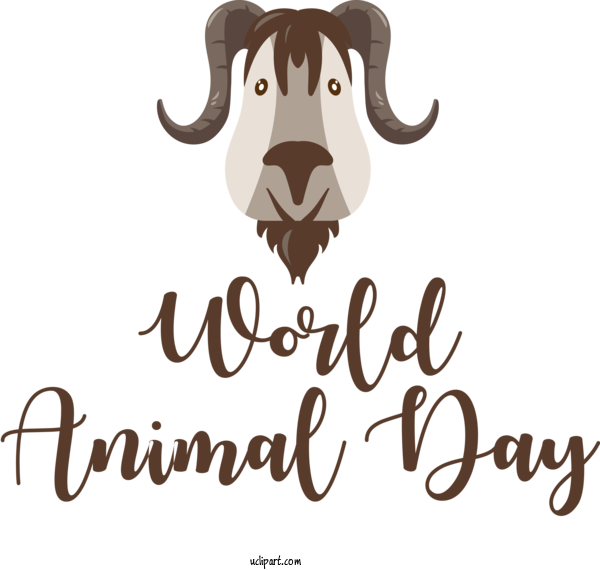 Free Holidays Logo Cartoon Design For World Animal Day Clipart Transparent Background