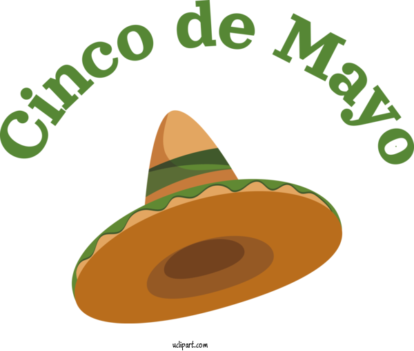 Free Holidays Logo Hat Commodity For Cinco De Mayo Clipart Transparent Background