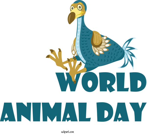 Free Holidays Birds Ducks Logo For World Animal Day Clipart Transparent Background