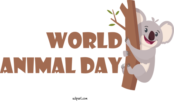 Free Holidays Poster  Royalty Free For World Animal Day Clipart Transparent Background