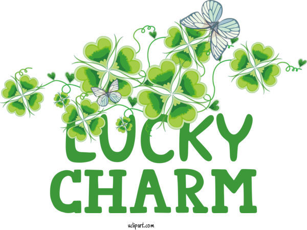 Free Holidays Leaf Shamrock Plant Stem For Saint Patricks Day Clipart Transparent Background