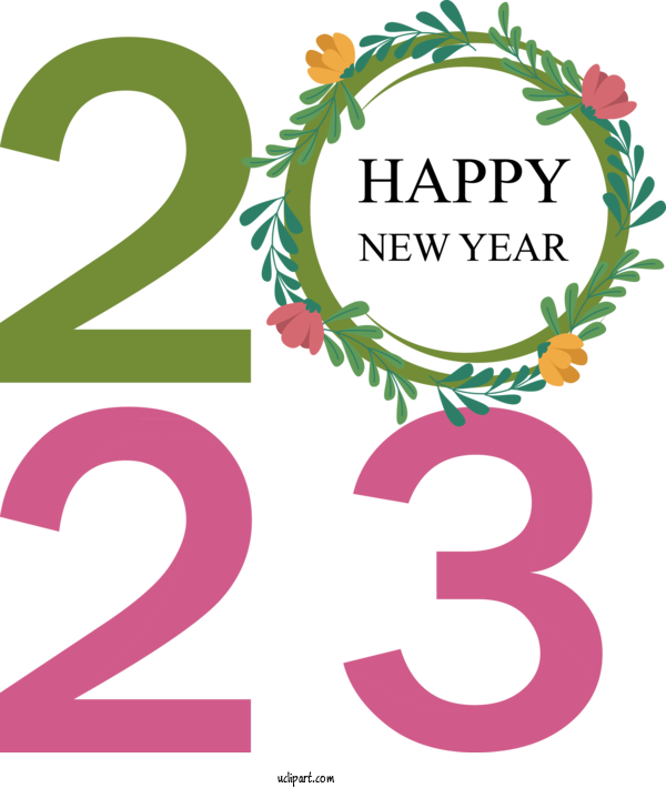 Free Holidays New Year Calendar 2023 NEW YEAR For New Year 2023 Clipart Transparent Background