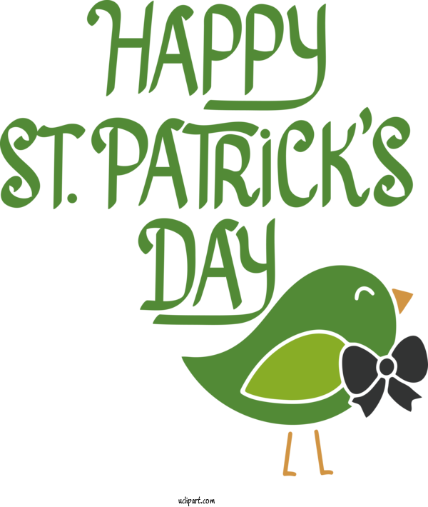 Free Holidays Birds Human Logo For Saint Patricks Day Clipart Transparent Background