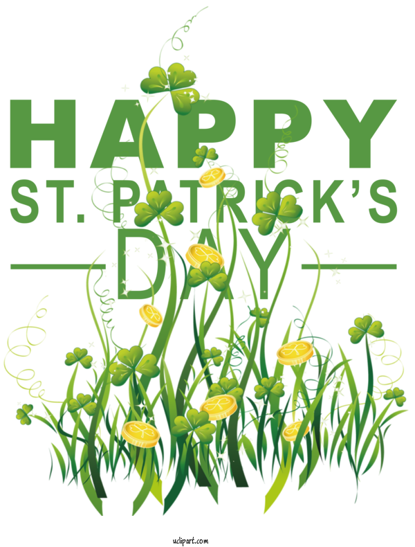 Free Holidays St. Patrick's Day Humor Thanksgiving For Saint Patricks Day Clipart Transparent Background