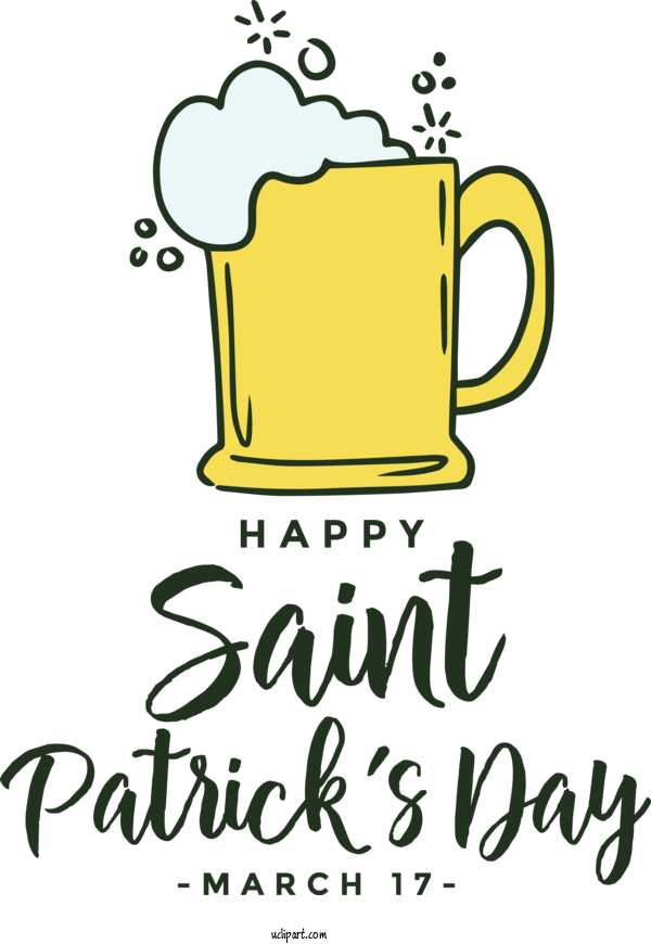 Free Holidays Coffee Coffee Cup Logo For Saint Patricks Day Clipart Transparent Background