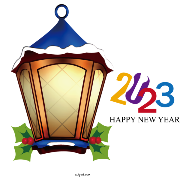 Free Holidays Christmas Graphics Christmas Lantern For New Year 2023 Clipart Transparent Background