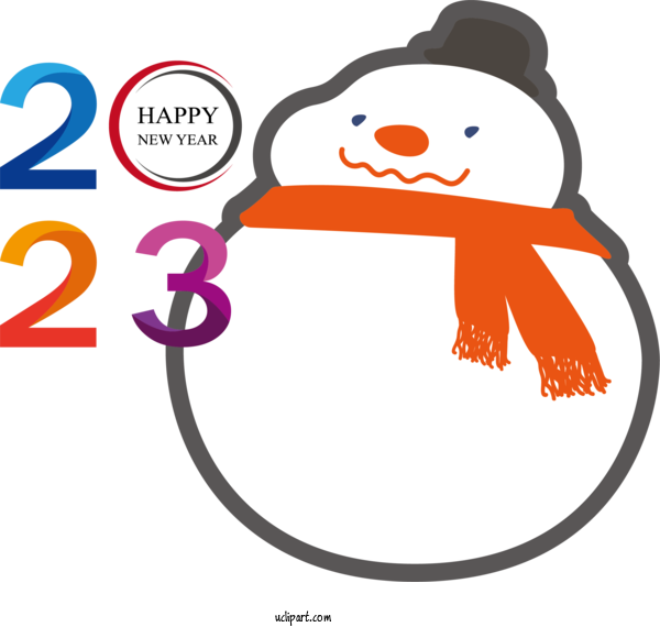 Free Holidays Christmas Snowman Bauble For New Year 2023 Clipart Transparent Background
