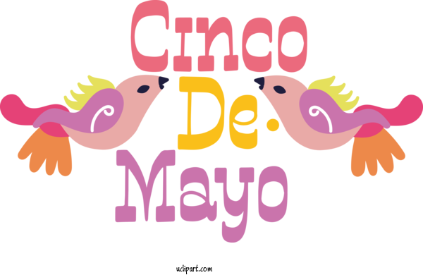 Free Holidays Design Cartoon Logo For Cinco De Mayo Clipart Transparent Background