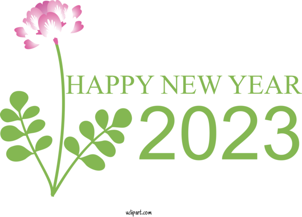 Free Holidays Leaf Floral Design Plant Stem For New Year 2023 Clipart Transparent Background
