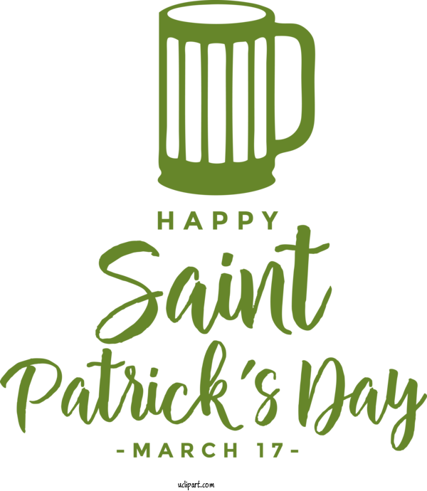 Free Holidays Logo Line Text For Saint Patricks Day Clipart Transparent Background
