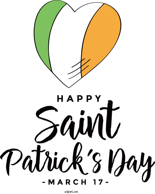 Free Holidays Logo Line Happiness For Saint Patricks Day Clipart Transparent Background