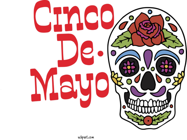 Free Holidays Logo Drawing Design For Cinco De Mayo Clipart Transparent Background