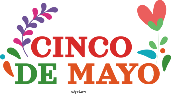 Free Holidays Coolidge Park Flower Logo For Cinco De Mayo Clipart Transparent Background