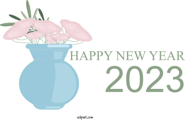 Free Holidays Madison Flower Design For New Year 2023 Clipart Transparent Background