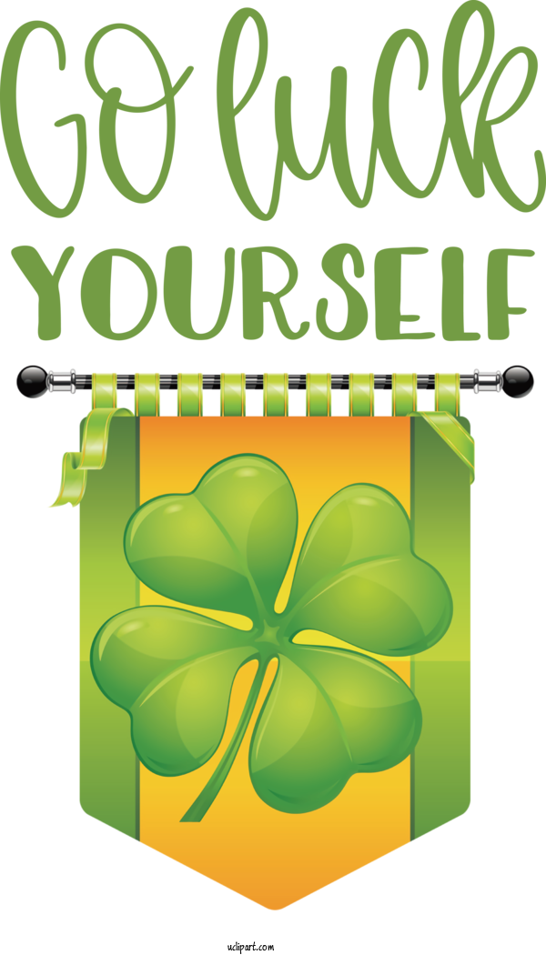 Free Holidays Four Leaf Clover Clover St. Patrick's Day For Saint Patricks Day Clipart Transparent Background