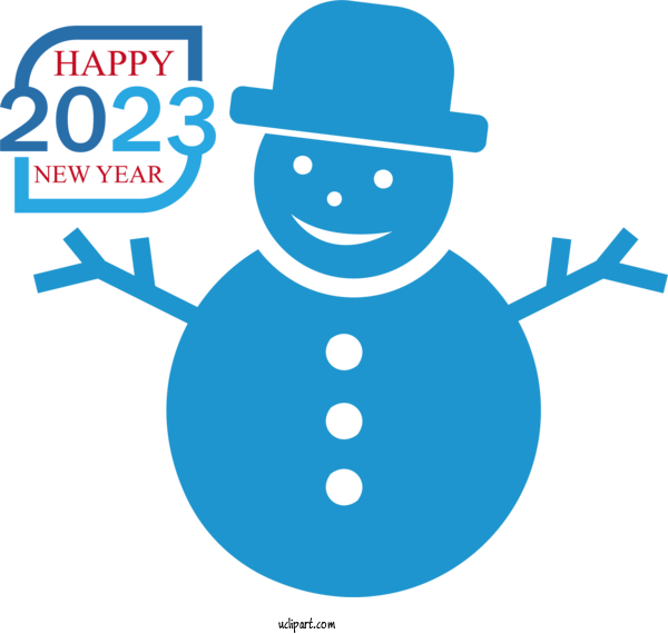 Free Holidays Icon Computer Share Icon For New Year 2023 Clipart Transparent Background