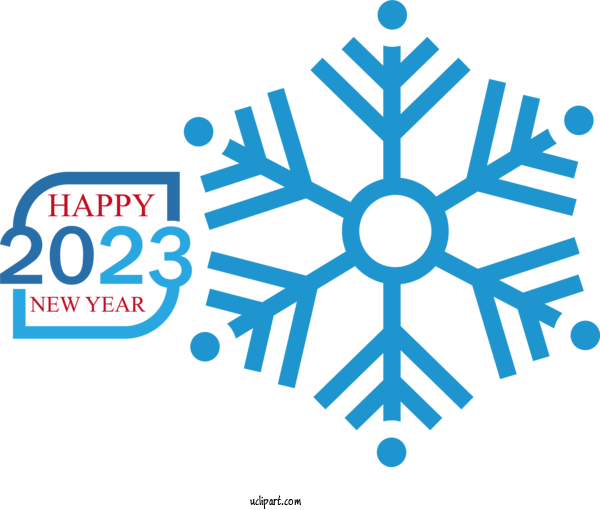 Free Holidays Royalty Free Logo Design For New Year 2023 Clipart Transparent Background