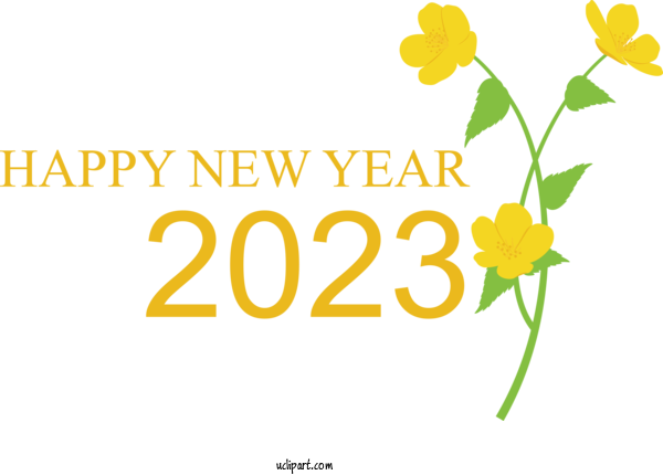 Free Holidays Floral Design Plant Stem Madison For New Year 2023 Clipart Transparent Background