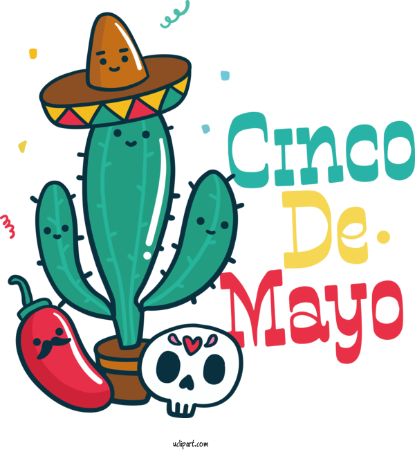 Free Holidays Drawing Cinco De Mayo Design For Cinco De Mayo Clipart Transparent Background